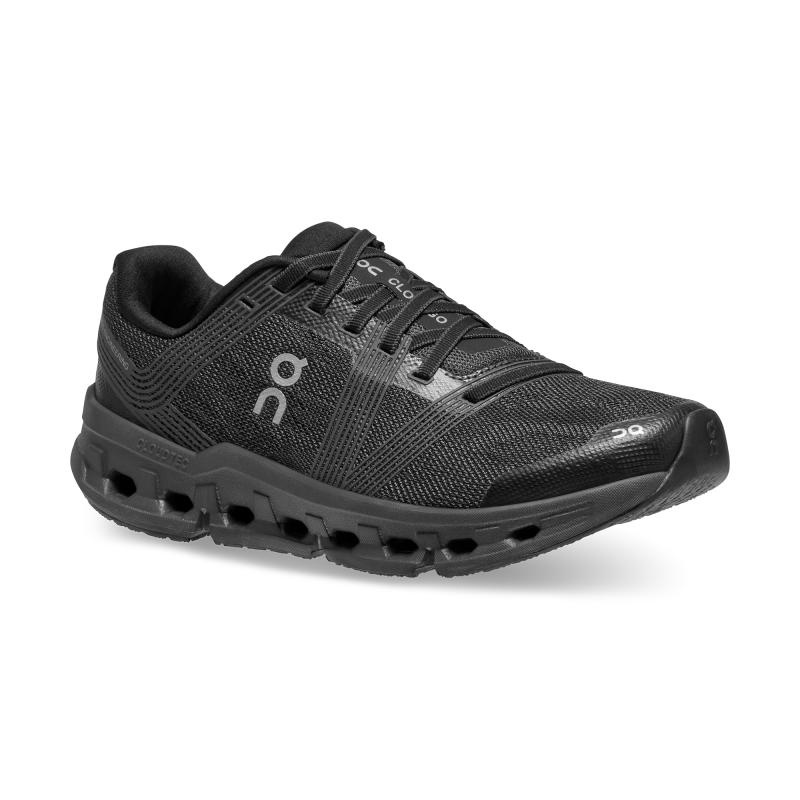 QC Cloudgo ワイド レディース ロード ランニングシューズ 黒 | 81462-LQYT