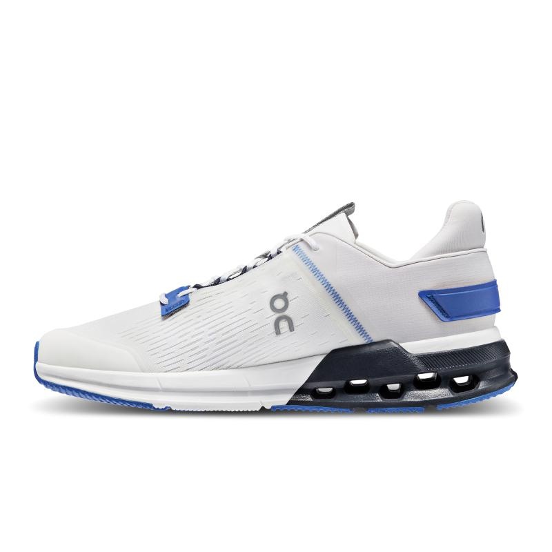 QC Cloudnova Flux メンズ Lifestyle Shoes Undyed-White | Cobalt | 16345-FUGK