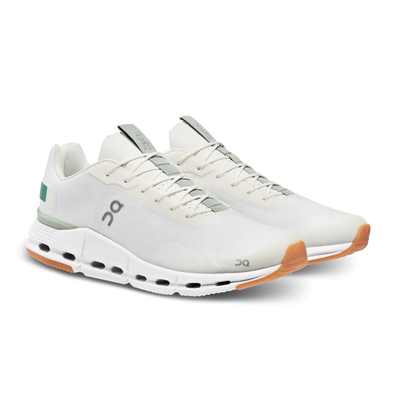 QC Cloudnova Form メンズ Lifestyle Shoes 白 緑 | 20164-GRXK