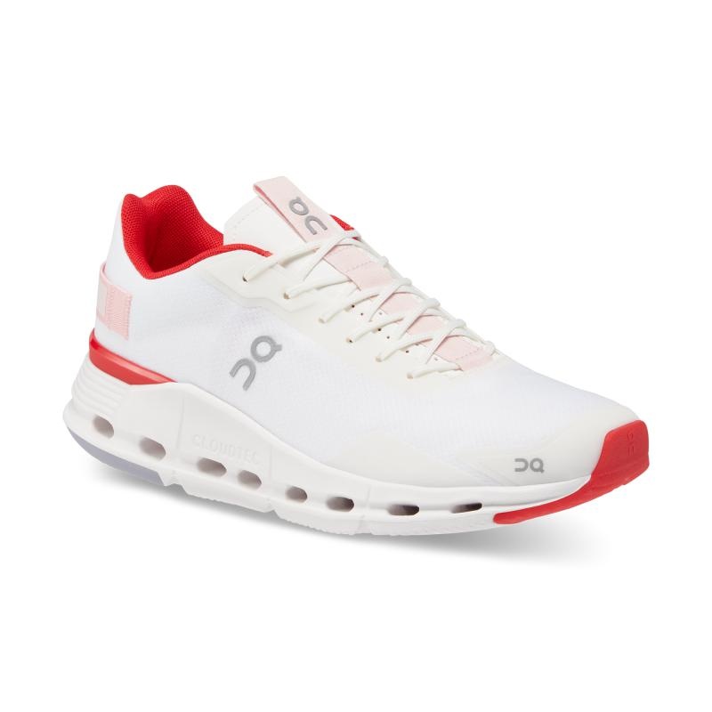 QC Cloudnova Form レディース Lifestyle Shoes 白 赤 | 38607-CAEJ