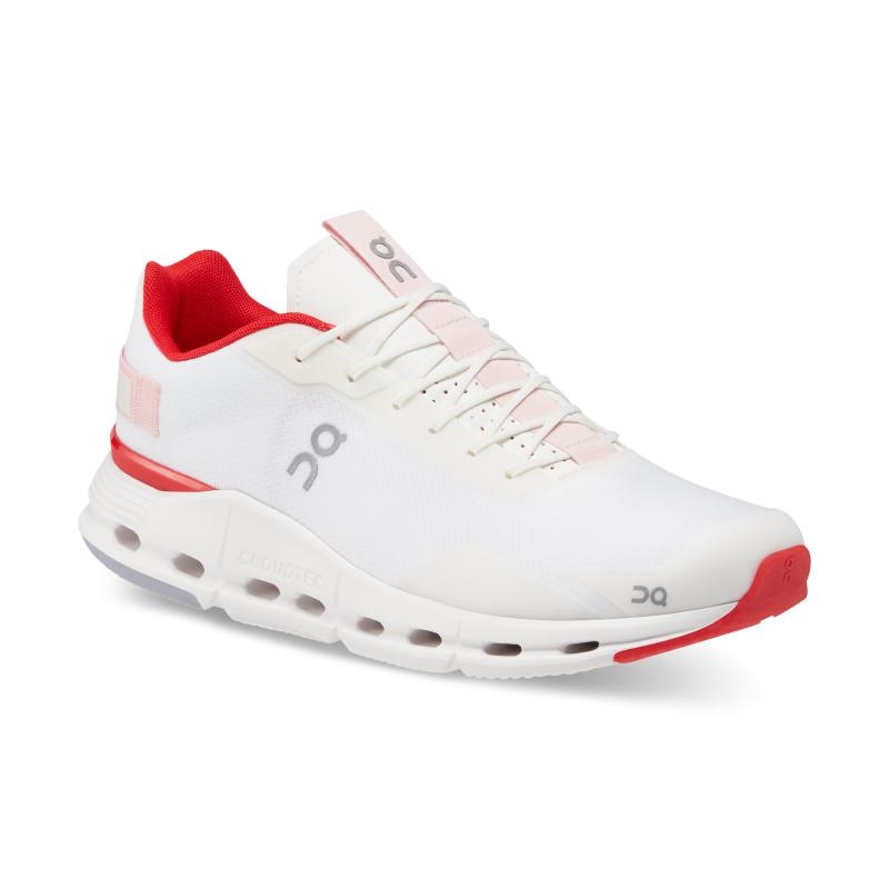 QC Cloudnova Form メンズ Lifestyle Shoes 白 赤 | 85314-MCLN