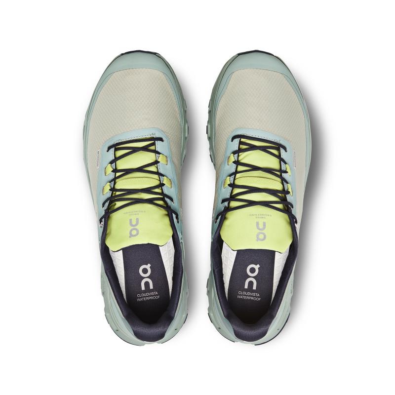 QC Cloudvista 防水 メンズ ハイキングシューズ Chalk | Moss Mint | 03956-IUDB